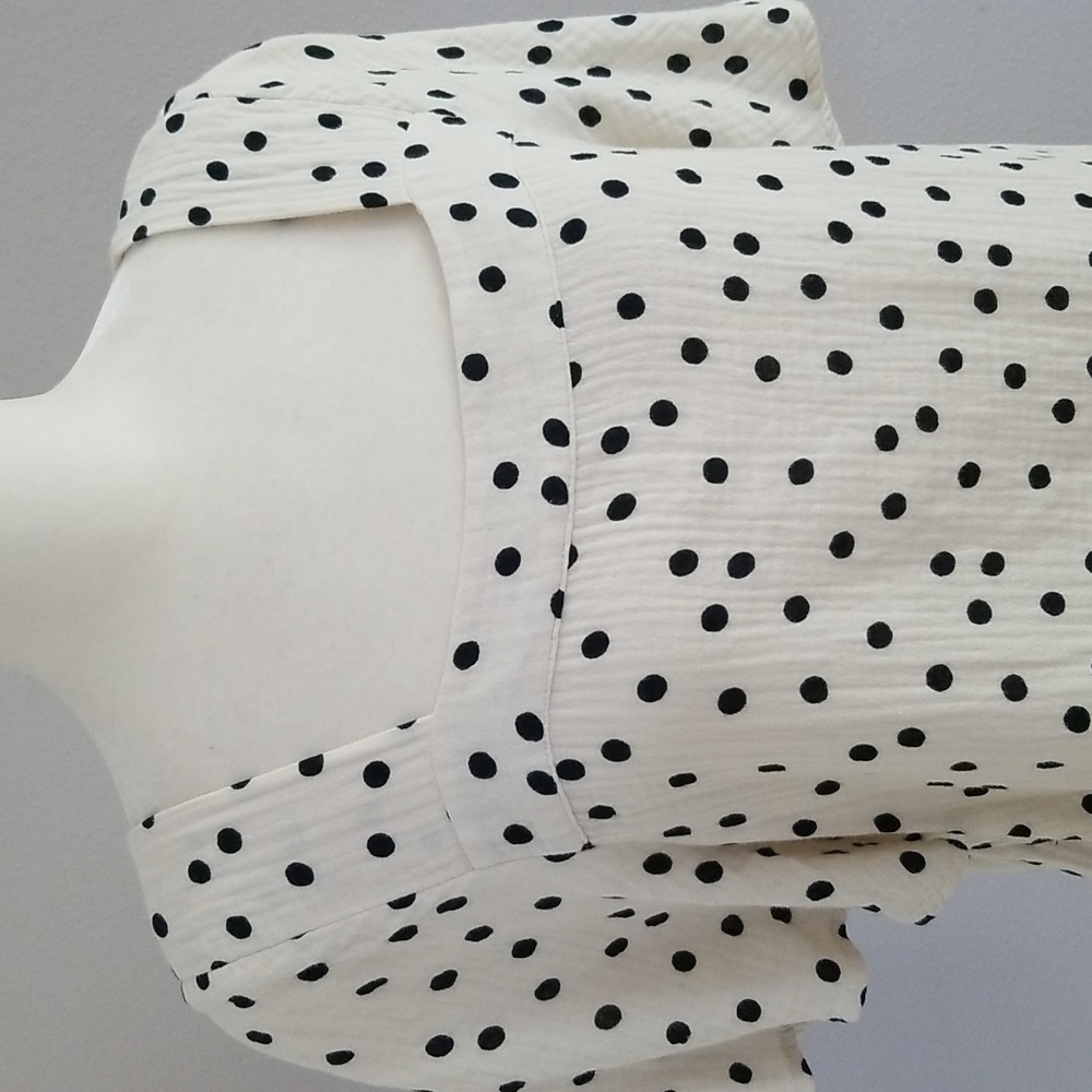 Madewell Harlow Polka Dot Lightspun Gauze (M) - Picture 3 of 7